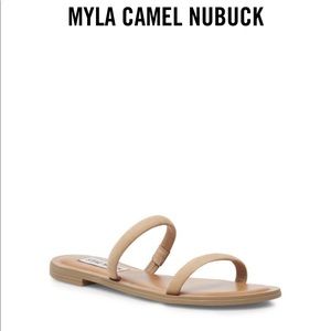Steve Madden Myla Camel Nubuck Sandal